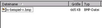 Beispiel Bitmapdatei im Windows-Explorer